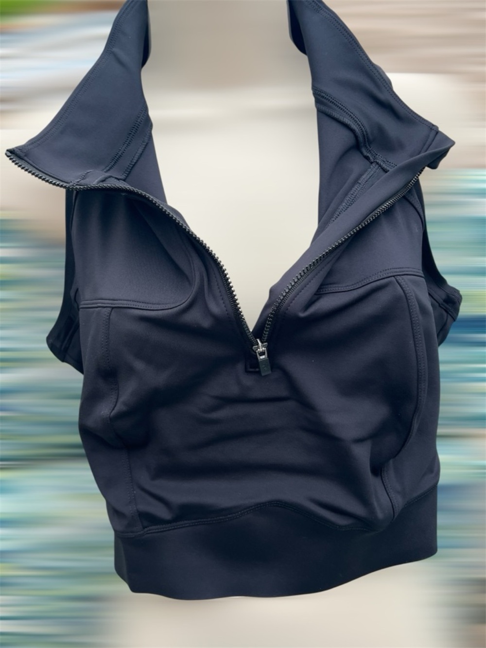 Phoenix Prague Crop Bra Black Women's  Size 2X C-DD Casual Gym Workout NWT